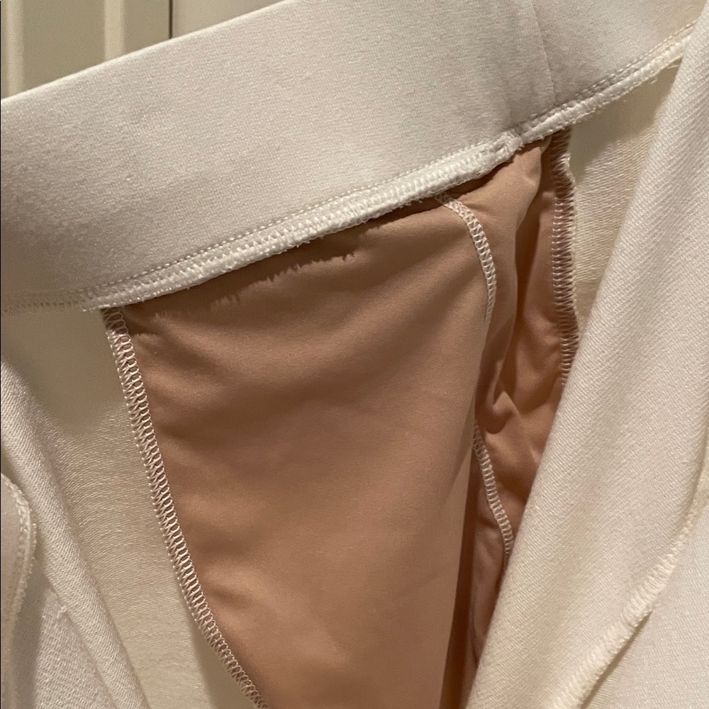 JJill off white Slim Ponte Knit Ankle Pants; very good condition;sz L - Picture 3 of 3